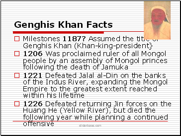 Genghis Khan Facts