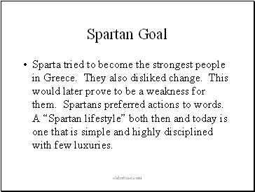 Spartan Goal