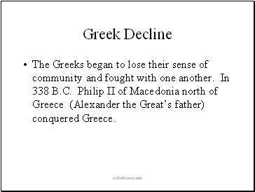 Greek Decline