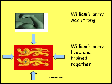 William’s army was strong.