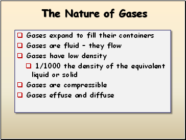 The Nature of Gases