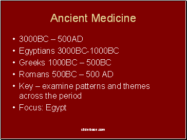 Ancient Medicine