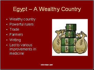 Egypt – A Wealthy Country