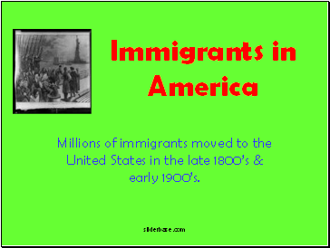 Immigrants in America