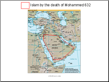 Islam by the death of Mohammed 632