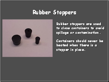 Rubber Stoppers