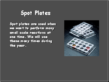 Spot Plates