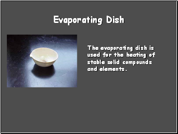 Evaporating Dish