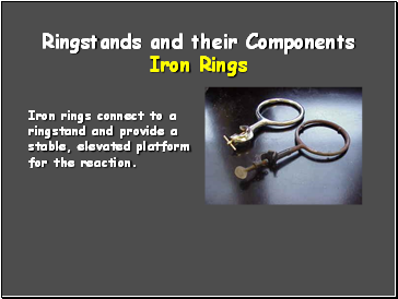 Ringstands and their Components Iron Rings