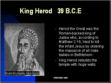 King Herod 39 B.C.E