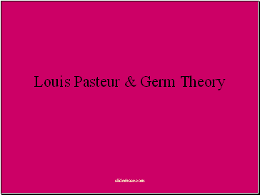 Louis Pasteur, Germ Theory