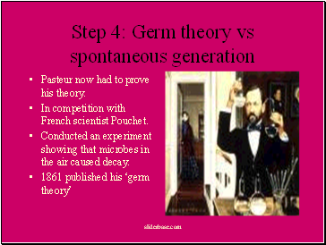 Germ theory vs spontaneous generation