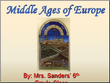 Middle Ages of Europe