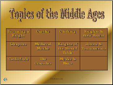 Topics of the Middle Ages