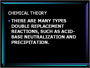 Chemical theory