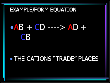 Example/form equation