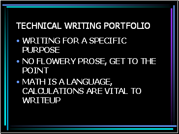 Technical writing portfolio