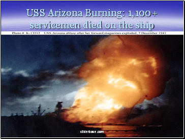 USS Arizona Burning: 1,100+ servicemen died on the ship