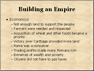 Building an Empire