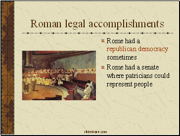 Roman legal accomplishments