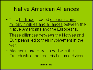 Native American Alliances