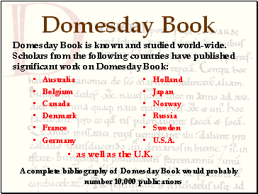 Domesday Book