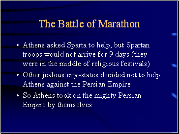 The Battle of Marathon