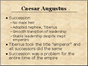 Caesar Augustus