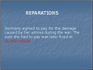 REPARATIONS