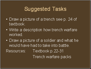 Suggested Tasks