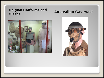 Belgian Uniforms and masks