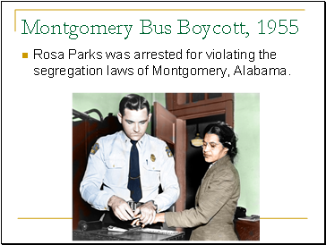 Montgomery Bus Boycott, 1955