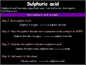 Sulphuric acid