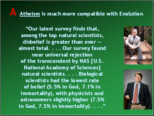 Our latest survey finds that, among the top natural scientists, disbelief is greater than ever  almost total. . . . Our survey found near universal rejection