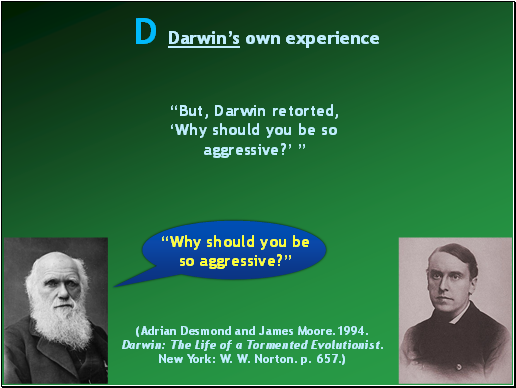 Darwin Versus Christ