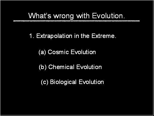 1. Extrapolation in the Extreme.