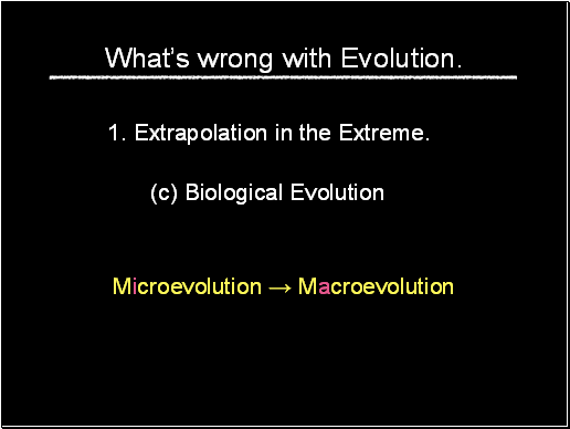 Biological Evolution