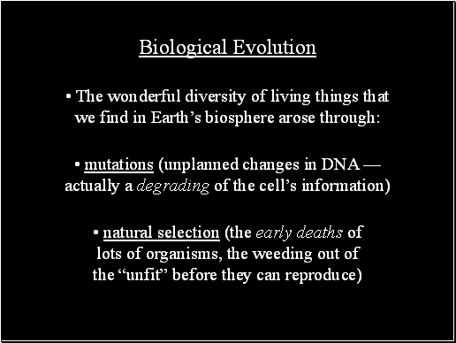 Biological Evolution