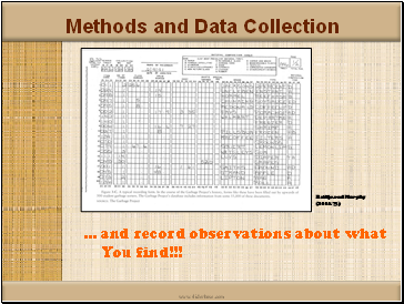 Methods and Data Collection