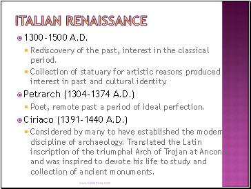 Italian Renaissance