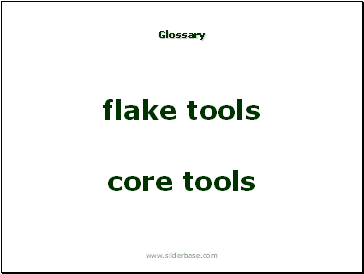 flake tools