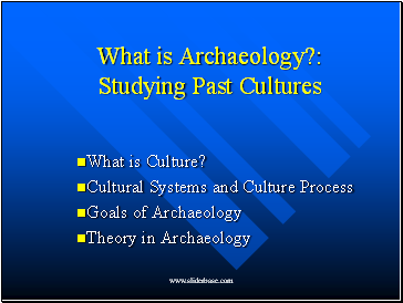 What is Archaeology?: Studying Past Cultures