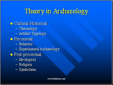 Theory in Archaeology