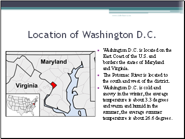 Location of Washington D.C.