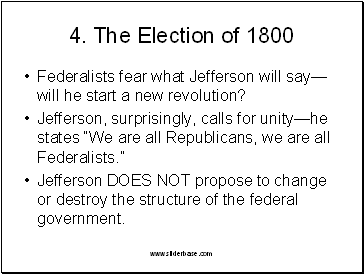 4. The Election of 1800