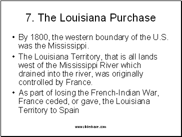 The Louisiana Purchase