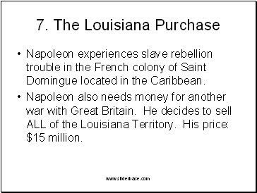 7. The Louisiana Purchase