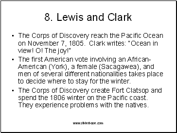 8. Lewis and Clark