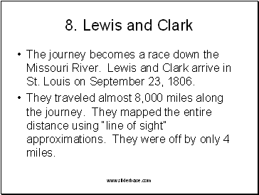 8. Lewis and Clark