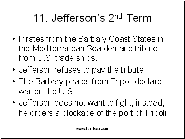 Jefferson’s 2nd Term